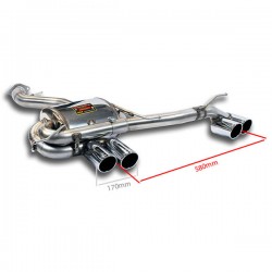 2x2x80mm Supersprint Dual Outlet Rear Section Muffler for BMW E82/E88 135i